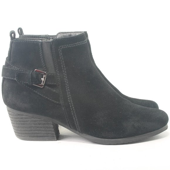 Blondo Leather Heeled Bootie Waterproof Women's Size 6.5M Black - Picture 1 of 16